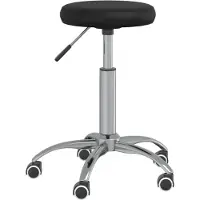 vidaXL Chaise de bureau pivotante noir similicuir