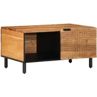 vidaXL Table basse 80x50x40 cm en bois massif d'acacia