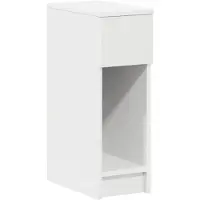 vidaXL Table de chevet avec tiroir blanc 20x36x60 cm