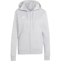 Adidas Femmes, Pull-over, Sweat à Capuche Fermeture Éclair Entrée 26, Gris, Argent, (XL)