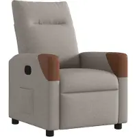 vidaXL Fauteuil relax Taupe Tissu
