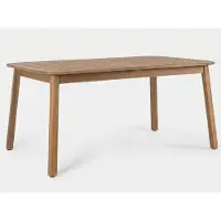 Yes Table extensible en bois d'acacia, dimensions 160–210 x 100 cm, modèle Danubio