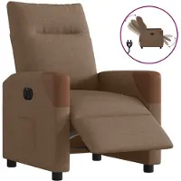 vidaXL Fauteuil relax électrique marron Tissu