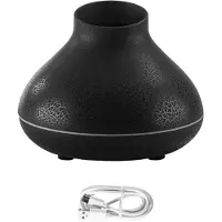 Melitt Diffuseur de Flamme 130 Ml Diffuseur de Feu de Joie Humidificateur de Flamme Colorée Petit Diffuseur D'Huiles Essentielles pour Chambre Bureau B
