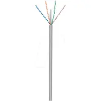 Goobay 95695 CAT 6 câble réseau, U/UTP, gris, 305 m - CCA mélange de cuivre pour applications SOHO, AWG 23/1 (solid), PVC