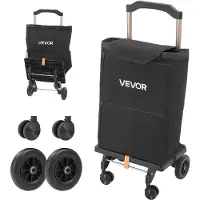 Vevor Chariot de Courses Pliable à 4 Roues