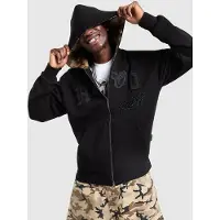 Hoodrich Sweat à capuche zippé Camo Iron - Noir, Noir