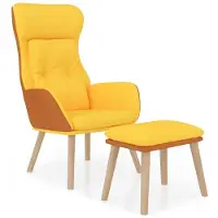 vidaXL 3097767, Textile, Jaune, Mousse, 110 kg, 450 mm, 295 mm