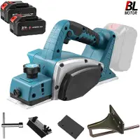 OEM Rabot électrique, moteur sans balais, profondeur de coupe réglable, avec 2 batteries