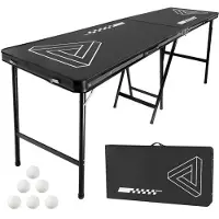Vevor Table de Beer Pong 240x60x90 cm Table de Jeu à Boire Pliante Portable