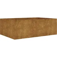 Syfax Lit surélevé 120x80x40 cm acier corten