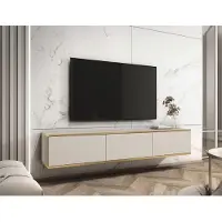 AX Living Sideboard TV Orkis 175 cm Moderne et fonctionnel Beige