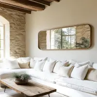 Macabane SIXTINE - Miroir 60x180cm en bois de teck recyclé