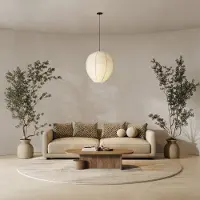 Lyora Lampe suspendue Nubble Blanc