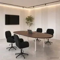 vidaXL - 4 chaises de bureau, 54 x 55 x 90 cm, noir, revêtement en velours