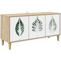 vidaXL Meuble TV HANAU, 102 x 33 x 50 cm, panneaux de particules imitation bois Sonoma