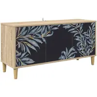vidaXL Meuble TV DOKKUM, 102 x 33 x 50 cm, panneaux de particules imitation bois Sonoma