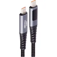 Shiverpeaks BS14-59025 Câble de données et de recharge USB-C 2.0 , avec écran, 1,0 m