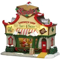 Lemax 65570 Santa's Sandwich Shop + 4.5V Adaptor