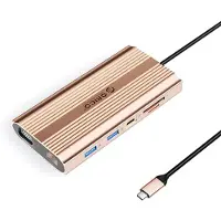 ORICO Station d'accueil XDR 12-en-1 avec connecteurs USB-C, USB-A, HDMI 4K, VGA, RJ45, port Gigabit Power Delivery (PD) de 100 W