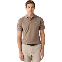 Hackett pour homme. HM5600234 Polo Slim Fit Logo beige (XXL), Casuel, Coton, Manche courte