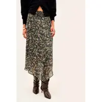 Ba&sh pour femme. 1H26KLAP Jupe Klap verte (34), Casuel, Viscose