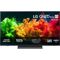 LG QNED evo AI MiniLED 75QNED8EB3A, 190,5 cm (75 pouces), 3840 x 2160 pixels, QNED MiniLED, Smart TV, Wi-Fi, noir