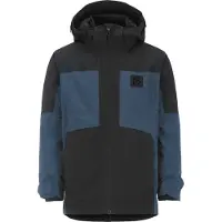 Didriksons Dolomit 3, veste de ski, junior, bleu/noir