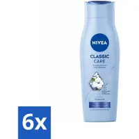 Nivea - Shampooing - Classic Care - Soin sain - Cheveux brillants - 250 ml - Pack avantage - 6 pièces