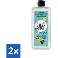 Marcels Green Soap Marcel's Green Soap - Shampooing & après-shampooing 2 en 1 - Mimosa & Cassis - Soin en un - 300 ml - Pack avantage - 2 pièces