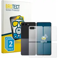 BROTECT Protection Mat (2 pcs, Samsung Galaxy Z Flip 8), Téléphone portable : film de protection, Transparent