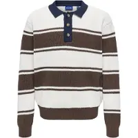 Only & Sons Junior Pull-over 'OSJRODGER' marron / blanc