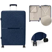 Solier Valise rigide de taille moyenne, 45 litres, pour bagages en soute, avec serrure TSA et 8 roulettes