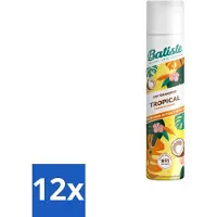 Batiste - Tropical - Shampooing sec - Parfum tropical - Rafraîchit et coiffe - 200 ml - Pack avantage - 12 pièces