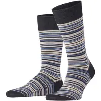 Falke Chaussettes noir, Rayé