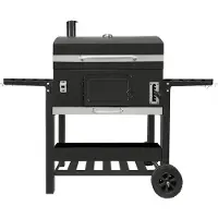 Monster Four à fumoir XXL, barbecue au charbon de bois, portable, pour l'extérieur et le jardin