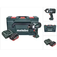 Metabo Visseuse à chocs sans fil SSW 18 LTX 1750 BL 18 V 1750 Nm 3/4" sans balais + 1 batterie 5,5 Ah + chargeur + metaBOX