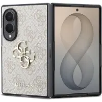 GUESS Étui PU 4G avec logo métallique pour Samsung Galaxy Z Fold8 (réf. F971B) - rose (Samsung Galaxy Z Fold8), Coque pour téléphone portable, Pink