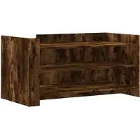 vidaXL Table basse chêne fumé 100x50x50 cm bois composite