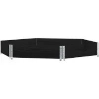 vidaXL Rehausse de palette noire 160x160 cm pin massif