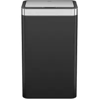 EKO - Capteur de résine EcoNova, poubelle pour déchets, 50 litres - Plastique - Noir
