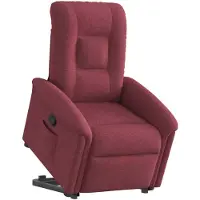 vidaXL Fauteuil relax avec releveur vin rouge Tissu