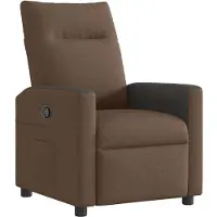 vidaXL Fauteuil relax brun Tissu