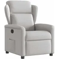 vidaXL Fauteuil relax gris nuageux Tissu