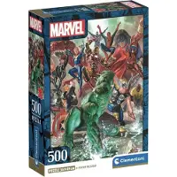Clementoni Puzzle 500 pièces Compact Marvel The Avengers