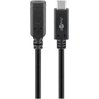 Goobay Câble d'extension USB-C - Prise USB-C vers prise femelle USB-C