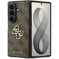 GUESS Étui PU 4G avec logo métallique pour Samsung Galaxy Z Fold8 Ultra F976B - marron (Samsung Galaxy Z Fold8 Ultra), Coque pour téléphone portable, Marron