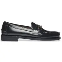 Sebago pour homme. 7001570 Classic Joe Mocassins en cuir noir (40), Plat, 1 à 3 cm, Aucun, Casuel, Fête, Classique