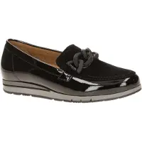 Gabor 4004.01 - Chaussures pour femmes - Pantoufles confortables - Mocassins, couleur noire, NEUF