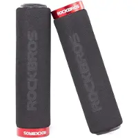 RockBros BT1001BKRD poignées de vélo en éponge pour guidon - noir et rouge